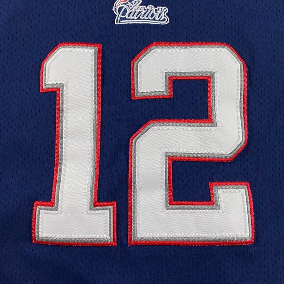 Vintage Tom Brady New England Patriots Reebok Sewn Football Jersey Men's Size 52 - Picture 5 of 12